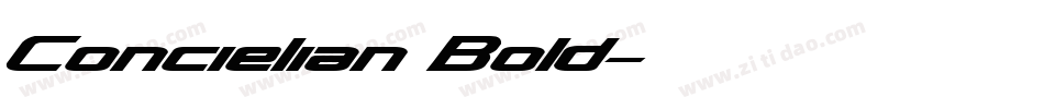 Concielian Bold字体转换